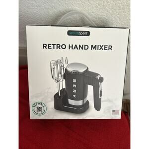 Retro Hand Mixer 5 Speed Electric Mixer Baking Kitchen Appliance